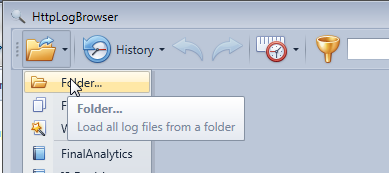 Load log folder in the HttpLogBrowser