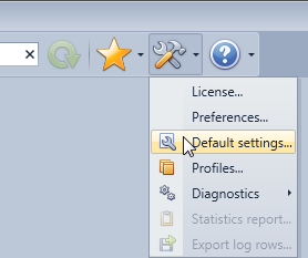 Display default log settings in the HttpLogBrowser