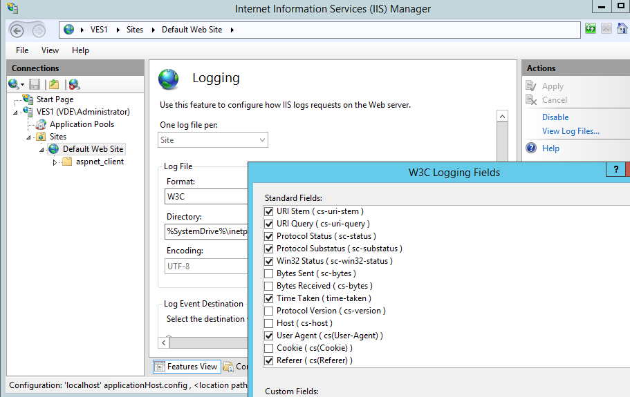 Configure logging. IIS логи. IIS конфиг. Служба IIS. Get IIS Лог.