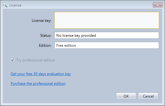 HttpLogBrowser license dialog when the evaluation period has expired