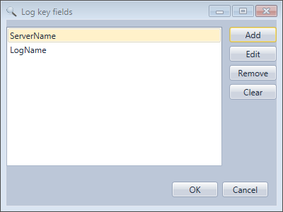 Define log key fields in custom log key mode for multiple log folders to load in the HttpLogBrowser
